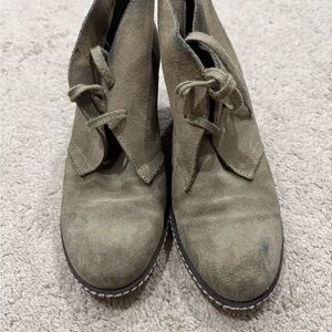 J. Crew Tan Heeled Boots